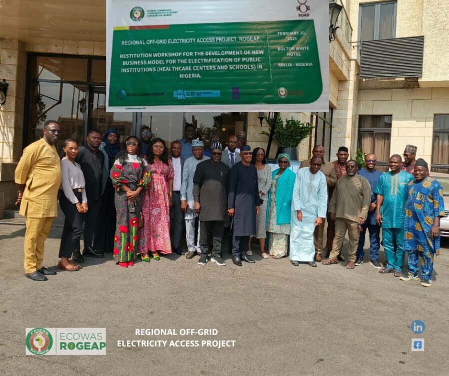 Atelier national de restitution du modèle d’affaires pour l’électrification des institutions publiques (éducation et santé) au Nigéria