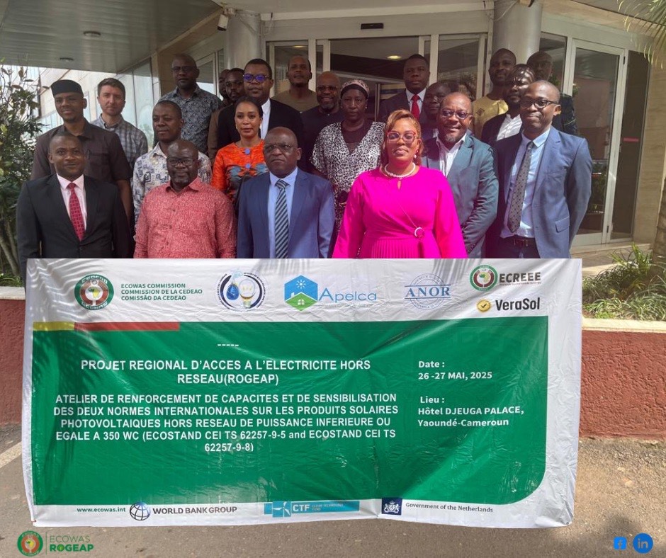 Vulgarisation des normes solaires photovoltaïques hors réseau : La CEDEAO à travers le ROGEAP forme et sensibilise les acteurs au Cameroun.